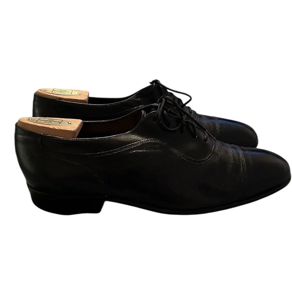 Florsheim Royal Imperial Men Dress Shoes Black‎ Oxford Leather Cap Toe Size 7.5